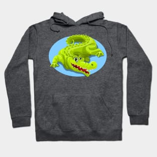 Cartoon Crocodile Vector Design 2 Hoodie